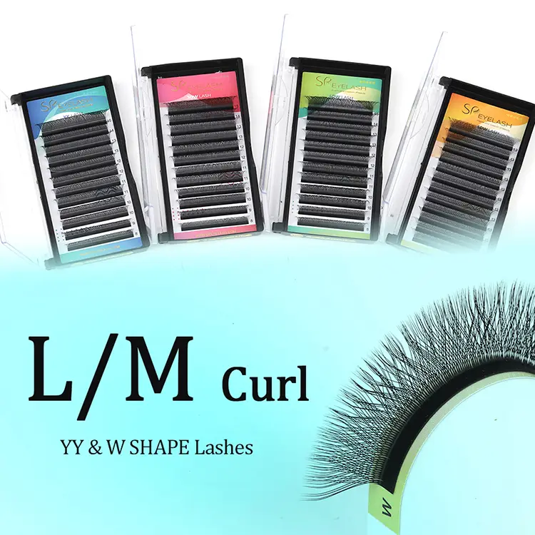 L Curl W Extensão de cílios